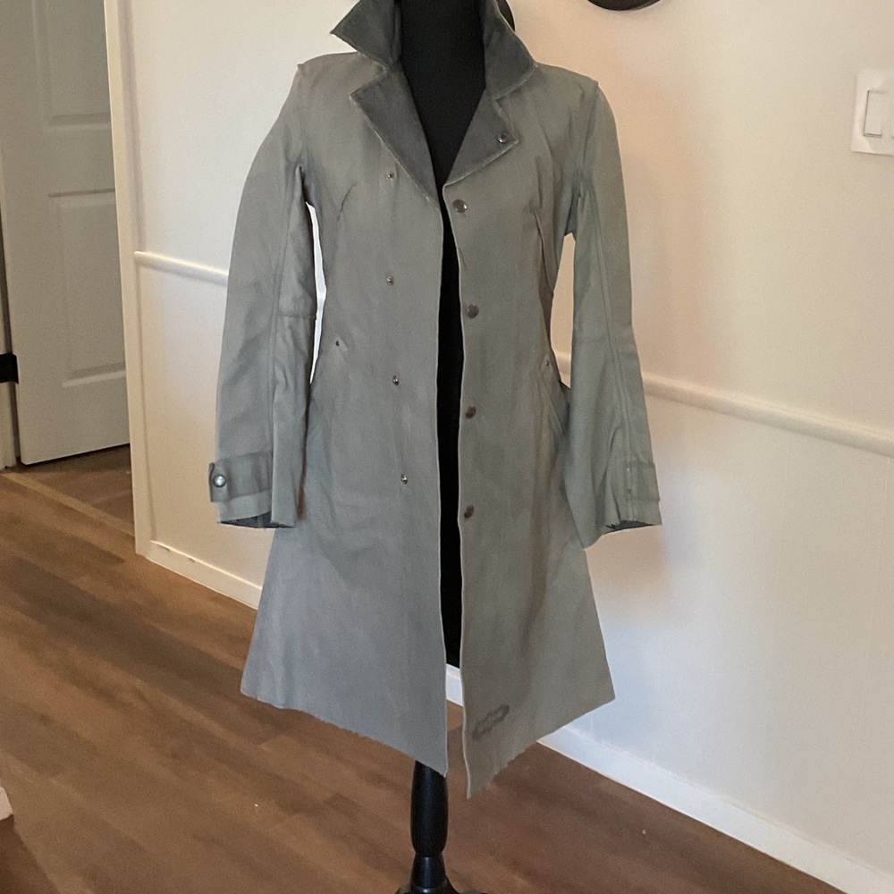 Diesel Gray Trench Coat for Women